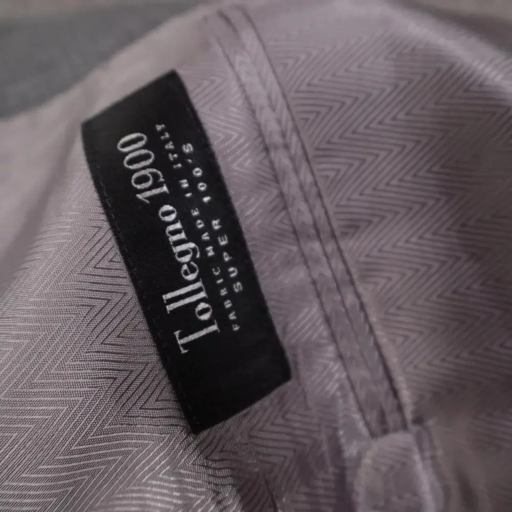 Joseph Abboud Suit Mens 44L Gray Plaid Wool 2 Button 2 Piece 38x31 Pants
